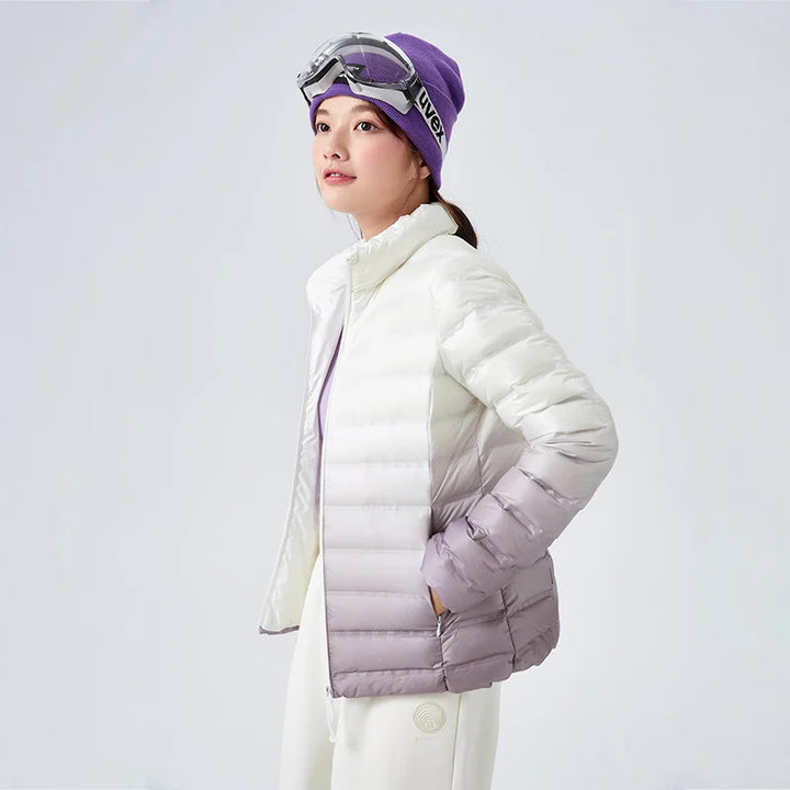 Puffer Versatile Solid Color Stand Collar Jacket     - VILIVAUN