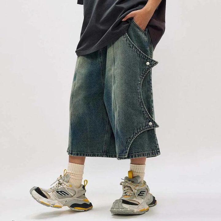 Vintage Men's Baggy Denim Jort  S   - VILIVAUN