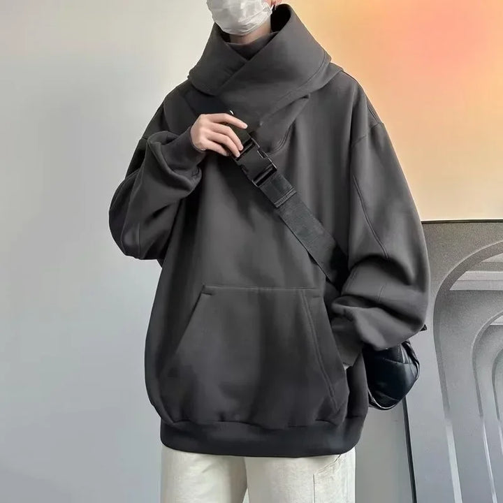 Y2k Heavy Fleece Long Turtle Neck Jacket - VILIVAUN