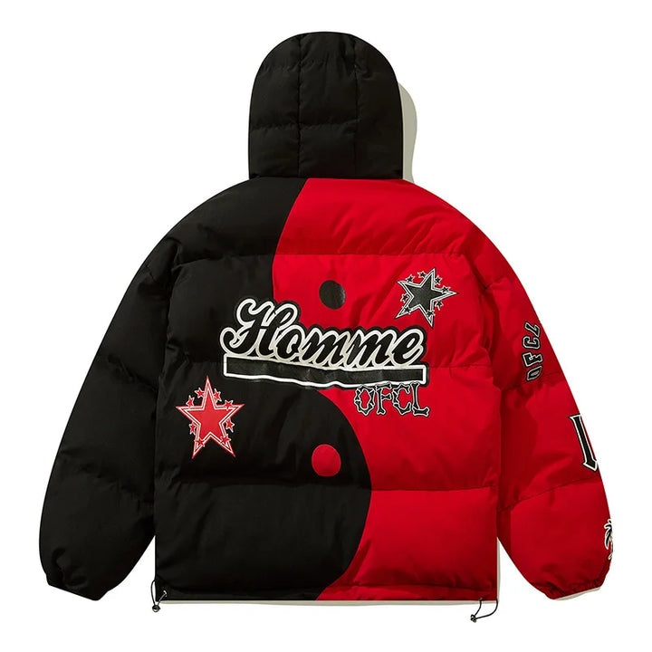 Yin Yang Skeleton Oversized Jacket     - VILIVAUN