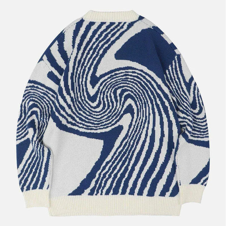 Vintage Whirlpool Knitted Sweater  Blue M  - VILIVAUN