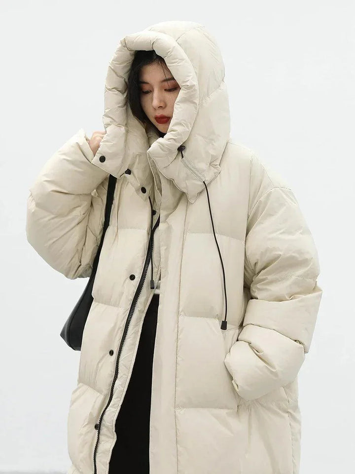 Vintage Long Down Women's Jacket     - VILIVAUN