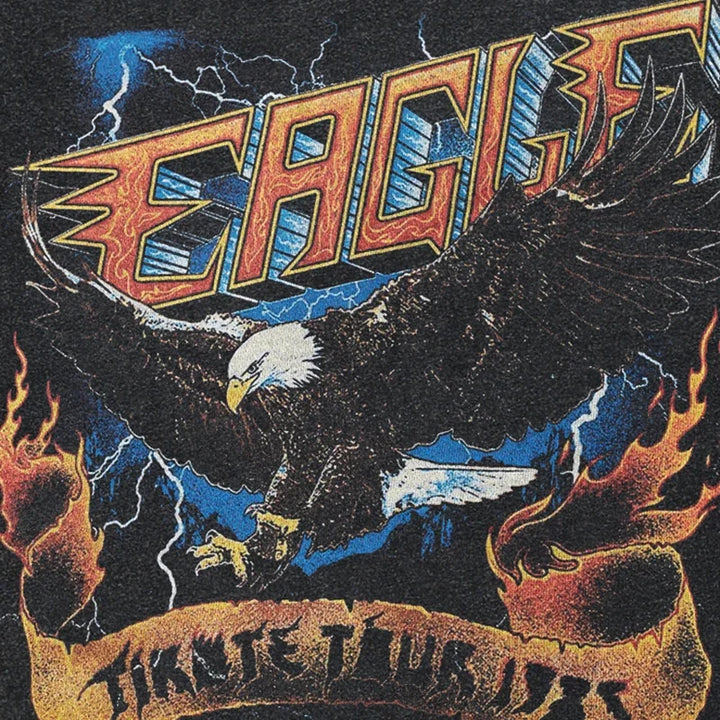 Eagle Lightning Strike T-Shirt     - VILIVAUN