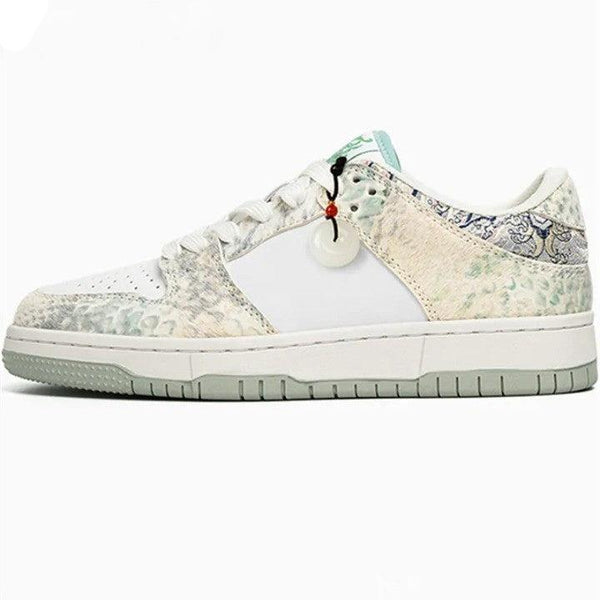 Camo Faint Green Casual Sneakers  Beige 35  - VILIVAUN