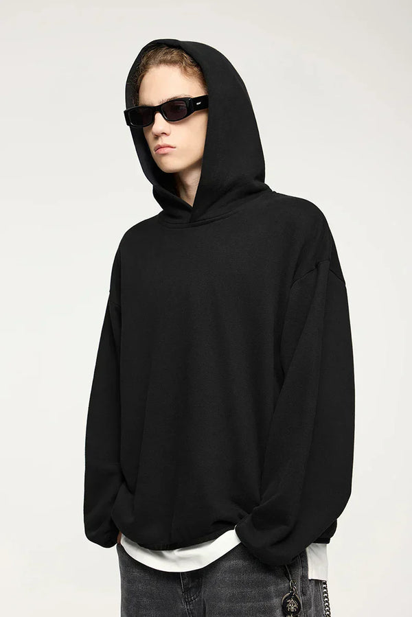 Solid Color Comfy Autumn Hoodie