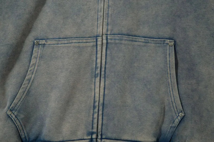 Y2k Vintage Washed Acid Hoodie - VILIVAUN