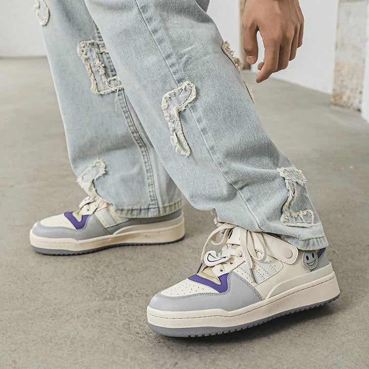 Smiley Strap Kicks Sneakers     - VILIVAUN