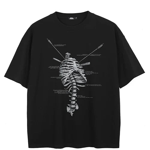 Anatomy Of The Chest Graphic Print T-Shirt