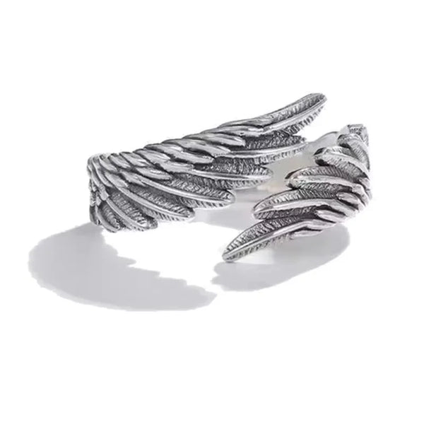 Antique Retro Angel Demon Wing Rings