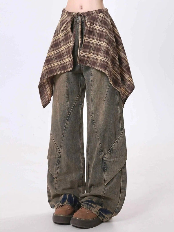 Blue Y2K Vintage Baggy Denim Jeans