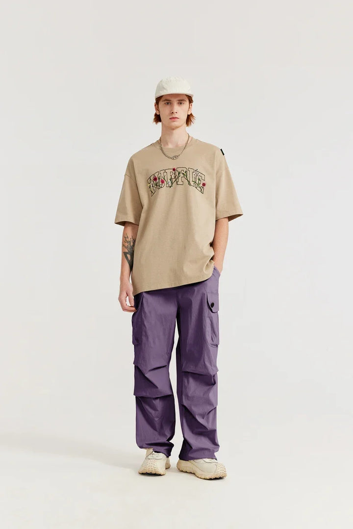 Trendy Loose Fit Cargo Pants     - VILIVAUN