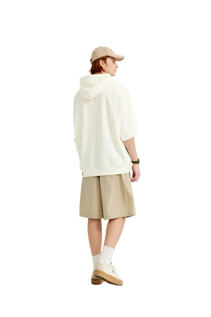 Soft Touch Waffle Hooded Oversized T-Shirt     - VILIVAUN