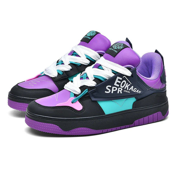 Neon Versatile Boardwalk Sneakers     - VILIVAUN