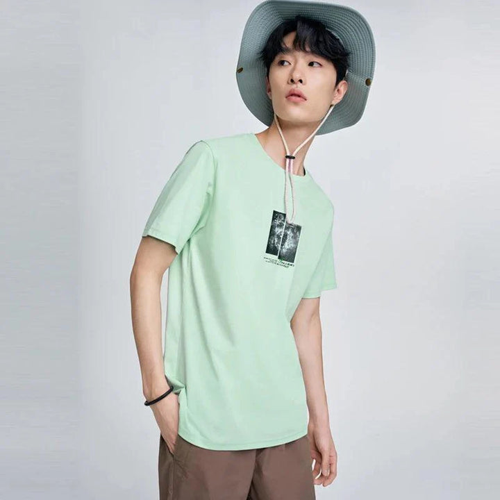 Galaxy Printed Oversized T-Shirt  Green XS  - VILIVAUN