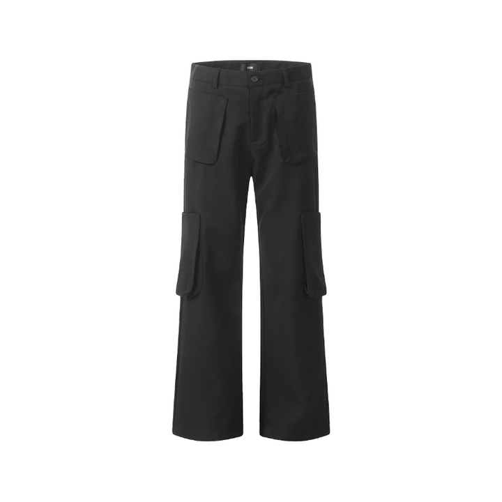 Three-Dimensional Cargo Patch Pants     - VILIVAUN