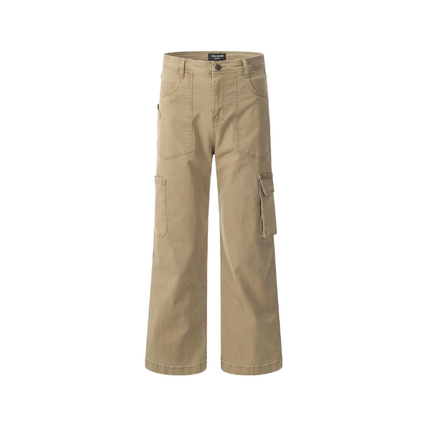 Utility Straight-Leg Cargo Pants     - VILIVAUN