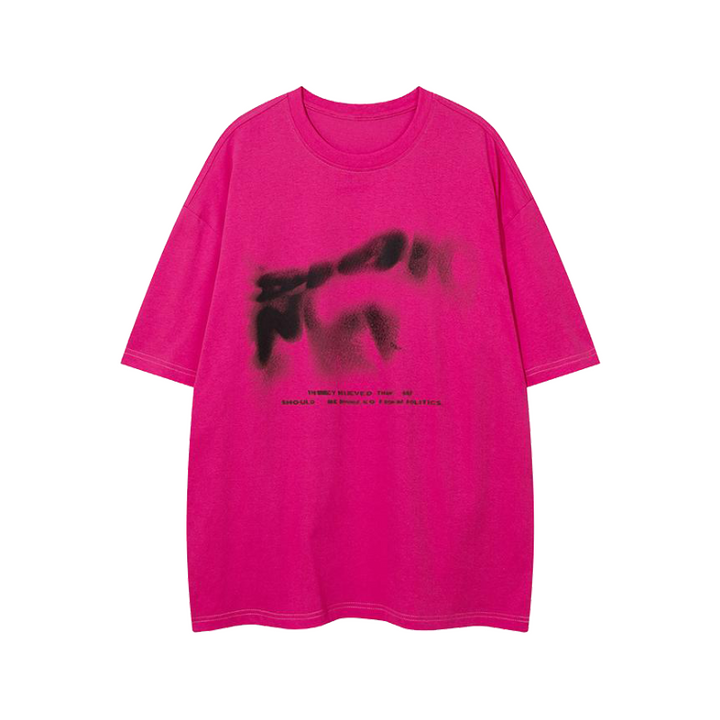 Anti-Politics Print T-Shirt     - VILIVAUN