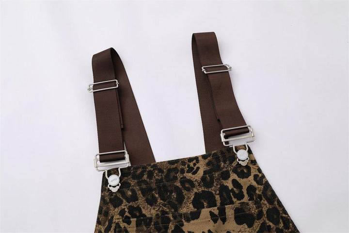 Leopard Jumpsuit Trousers     - VILIVAUN