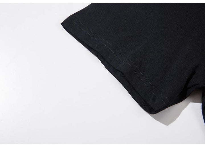 Racing Style Printed T-Shirt     - VILIVAUN