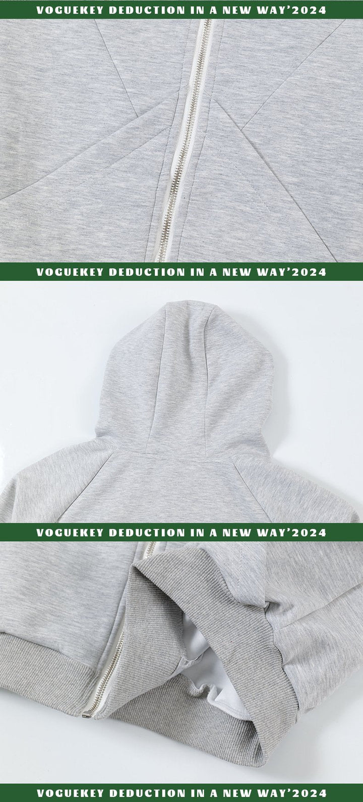 Autumn Basic Sweatshirt Jacket     - VILIVAUN