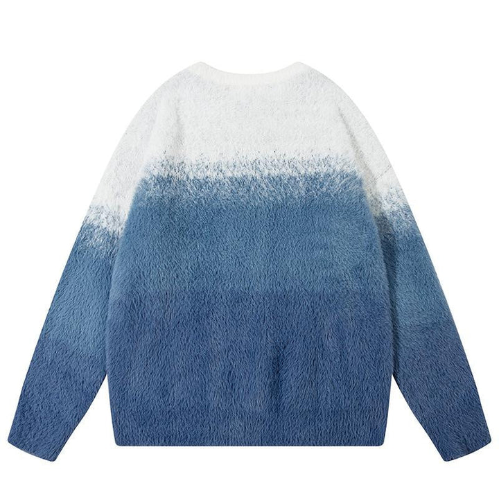 Fading Gradient Knitted Sweater     - VILIVAUN