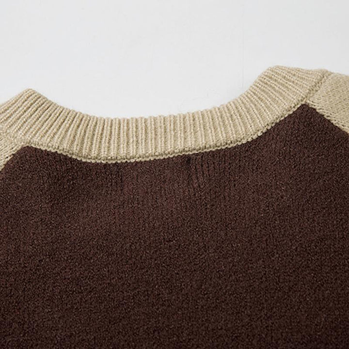 Vintage Warm Cotton Sweater     - VILIVAUN