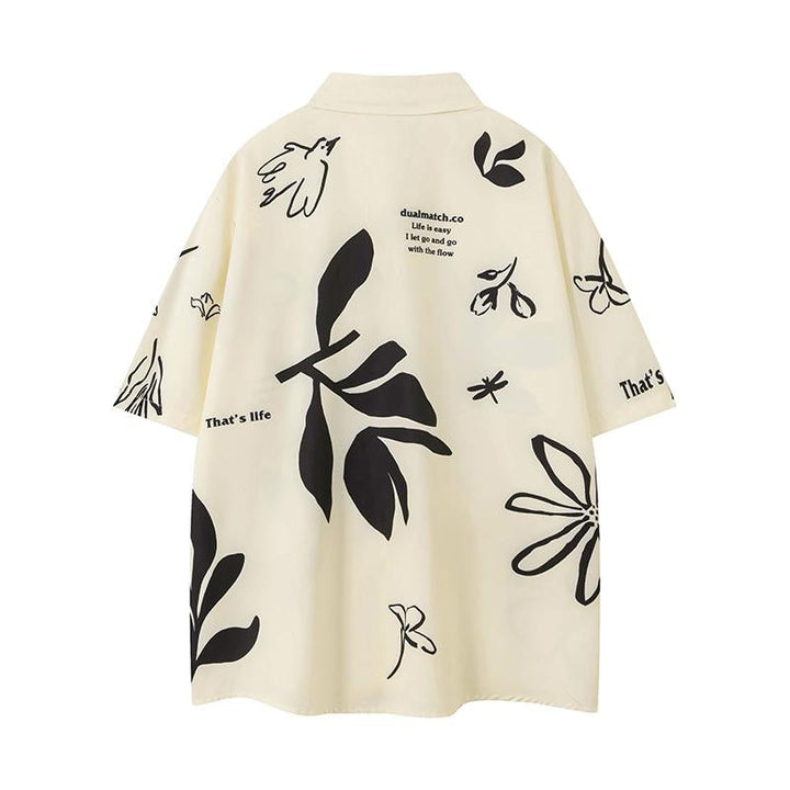 Flowers "That's Life" Shirt     - VILIVAUN