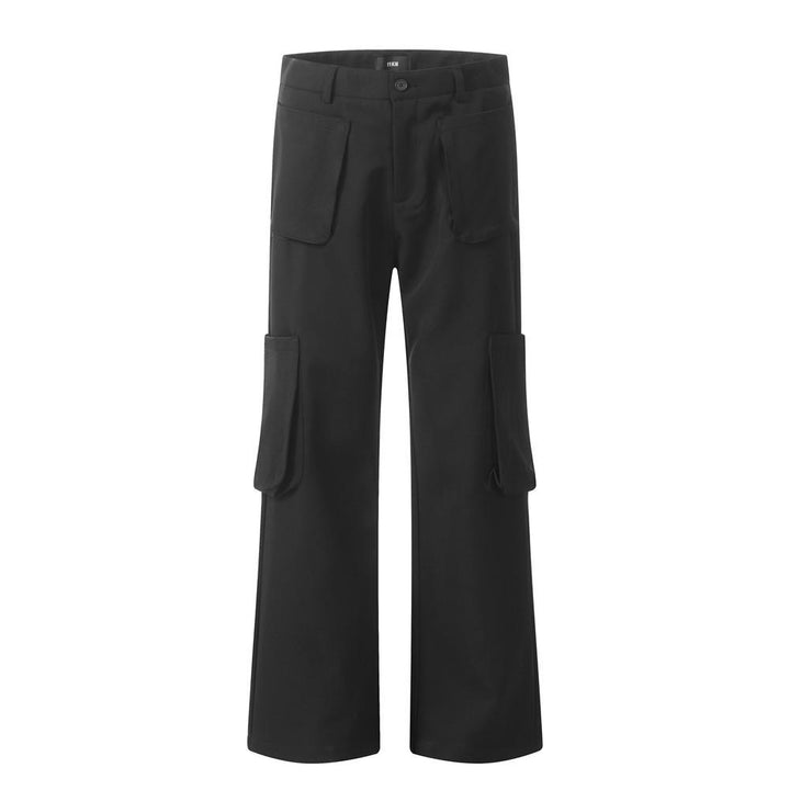 Three-Dimensional Cargo Patch Pants  Black S  - VILIVAUN