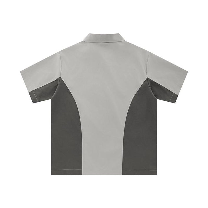 Y2K "Refuse Change" Patchwork Shirt     - VILIVAUN