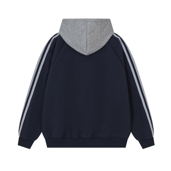 Beaded Rapturous Loose Hooded Sweater     - VILIVAUN