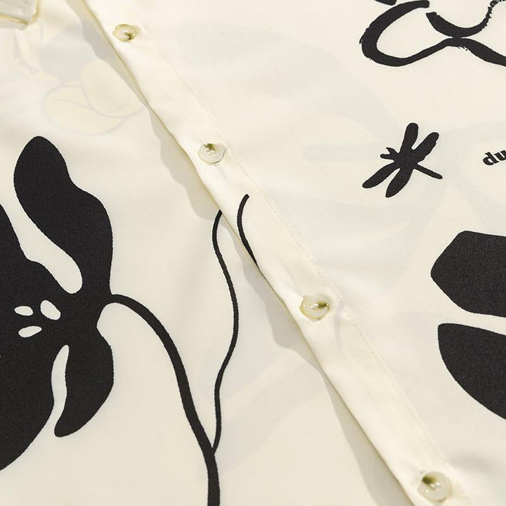 Flowers "That's Life" Shirt     - VILIVAUN